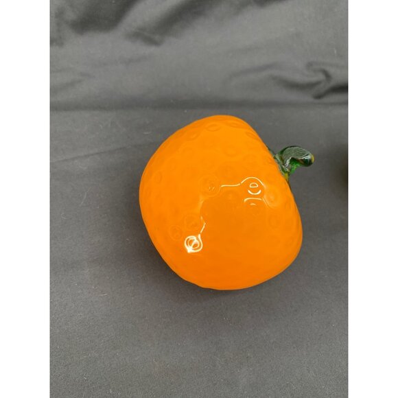 Blown Glass Fruit 6 pc set Includes Pineapple Orange Pear Purple Grapes Lemon St - Picture 12 of 14